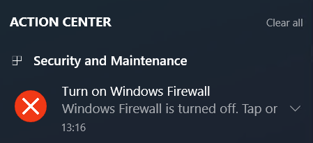 Windows Firewall gives notification in every restart/sign-in to turn it on 4e5a7bfa-f560-4105-acf3-c0952b31b238?upload=true.png