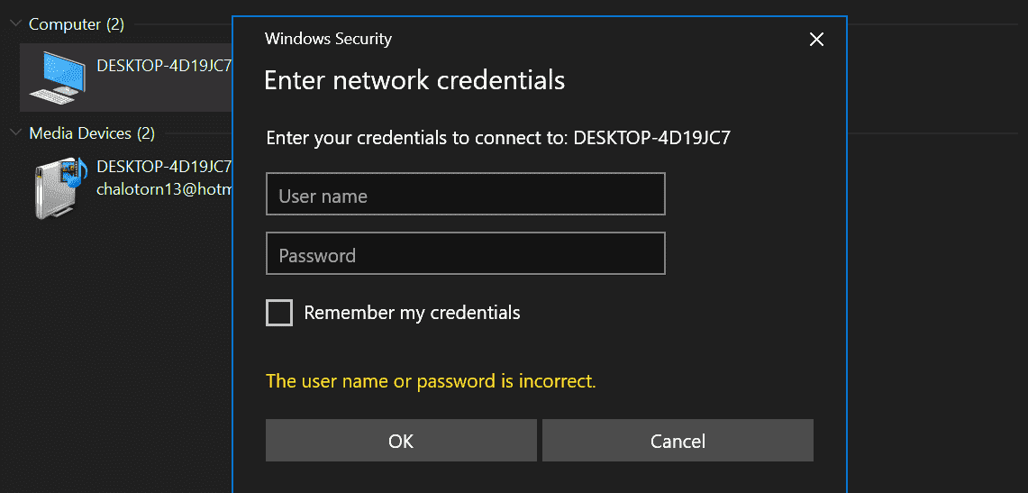 Enter network credentials access error on Windows 10 4e5ef384-5d6c-46af-bbf4-09f0a629112c?upload=true.png