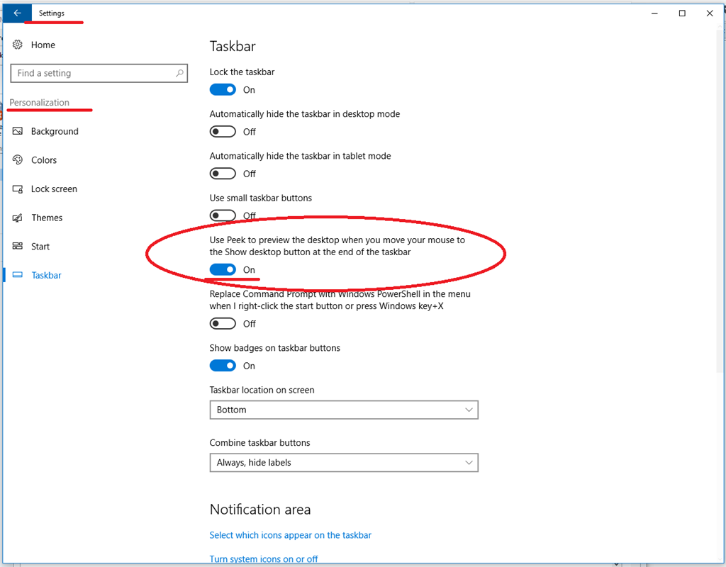 The number of items to be shown in the Taskbar Thumbnail peek list can be set in the... 4e6ea8e8-0a25-4147-98c9-70329ee94095.png