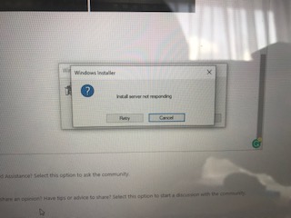 My Windows 10 Laptop has 'Windows Installer' is stuck on 'Preparing to Install' 4e89c9d1-1302-450e-93de-c2fb86775a34?upload=true.jpg