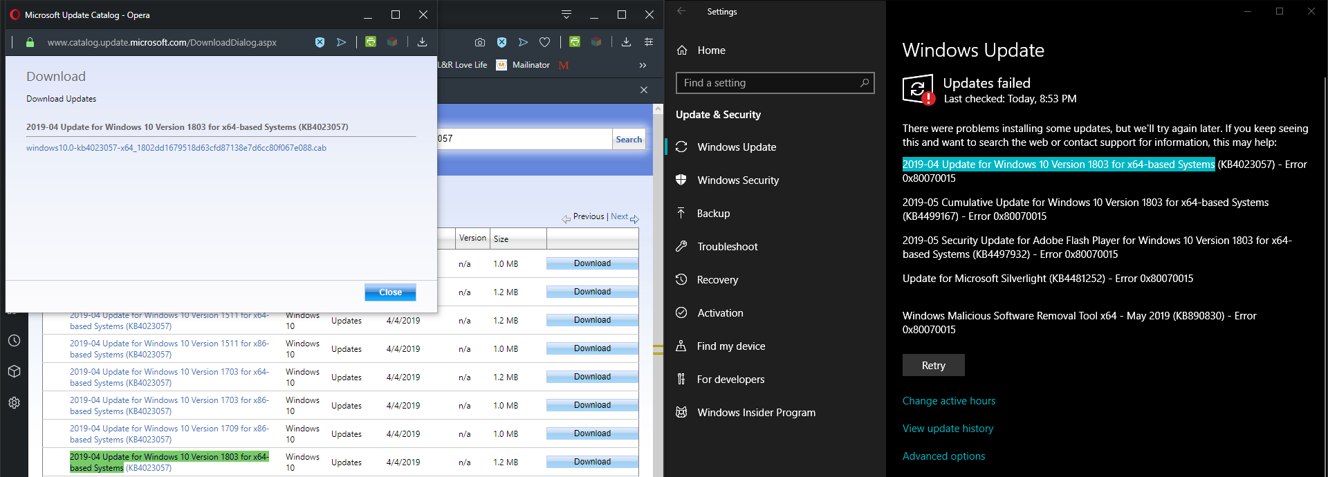 How do I use a cabinet standalone update? Which standalone updates do I use from multiple... 4eaf3a74-950c-40b3-a7f1-2a8f373f1d01?upload=true.png