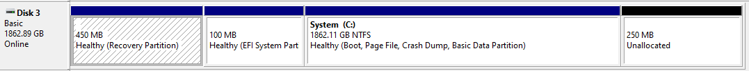 Following the instructions on resizing the WinRE partition to fix the windows update... 4EuQ7OJQw8UZWT9ai6BDfem1byst%2Bpzseq8UEwy9qpXSCnA11xsryBCbBdDSasqeFp9taGHcgOJFcecpKwuLHcjNeNY%3D.png