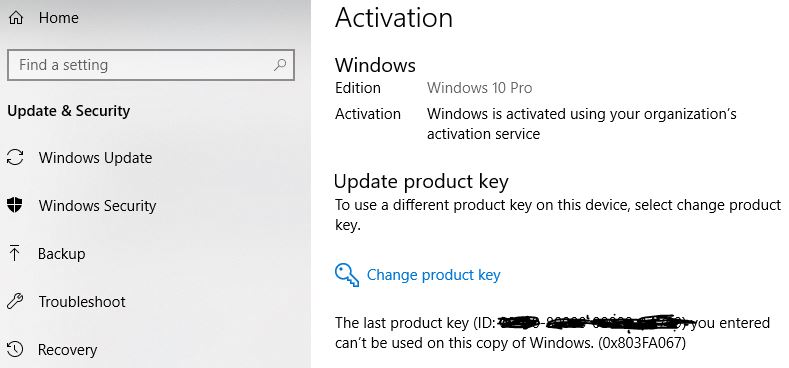 Windows 10 - Getting Your windows license will expire soon - Need solution 4f0fc544-4f24-420d-817b-d6975a835f7e?upload=true.jpg