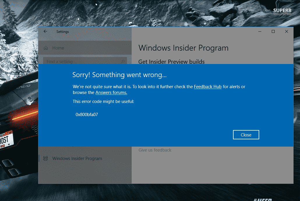 getting issue with microsoft insider program 4f38f3a0-f478-474c-911b-102351dca6a8?upload=true.png