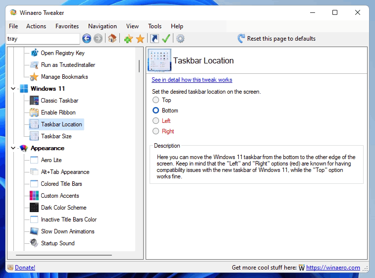 Please allow users to move the TaskBar in Windows 11 to Top, Left, Right or Bottom as preferred 4f54b7fb-f634-4f4f-b3b4-0d25901bafd9?upload=true.png