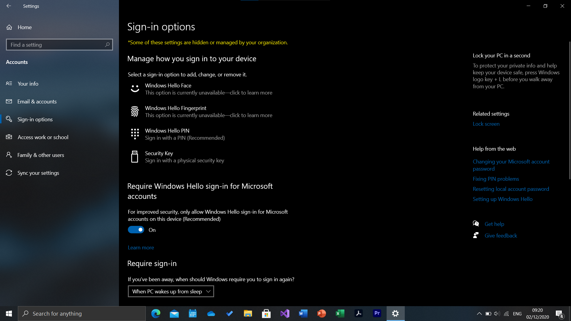 My own Windows PC isn't allowing me to change settings, running home edition. 4f592154-e4e2-434e-ab75-69ea3a3ee635?upload=true.png