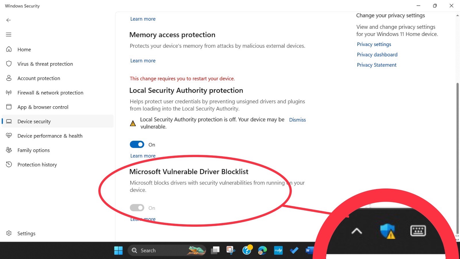 How to enable Microsoft Vulnerable Driver Blocklist 5%2bXe6MdWucylqUoRhizJO370dUhhhd06ZJDFzLlNE3WR1F5WtUwz%2fzLH%2bpuyFrwHQXZtR8aAjM4Ur9h2jO56Pi4%3d.jpg