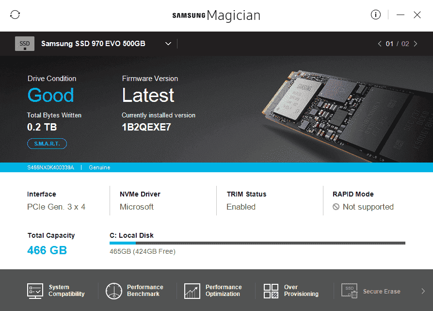 Dell Precision 5510 - Upgraded HDD to SSD. Your opinion. 500_GB_SSD_Samsung_Magician_Information.png