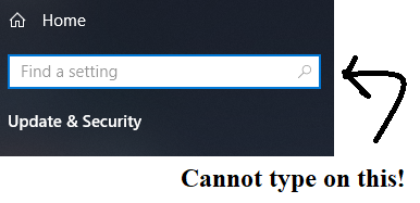 Cannot type anything on the task bar and inside setting search bar! 50812e6a-9ccf-4637-ad37-e70575183f01?upload=true.png