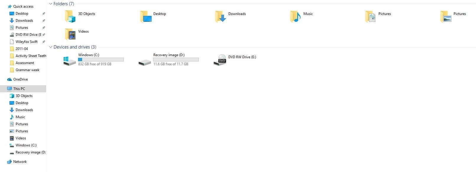 My documents and pictures folders are merged after i changed the directory to onedrive and... 50a05c85-20e9-4eaa-aadc-a41296746d5c?upload=true.jpg