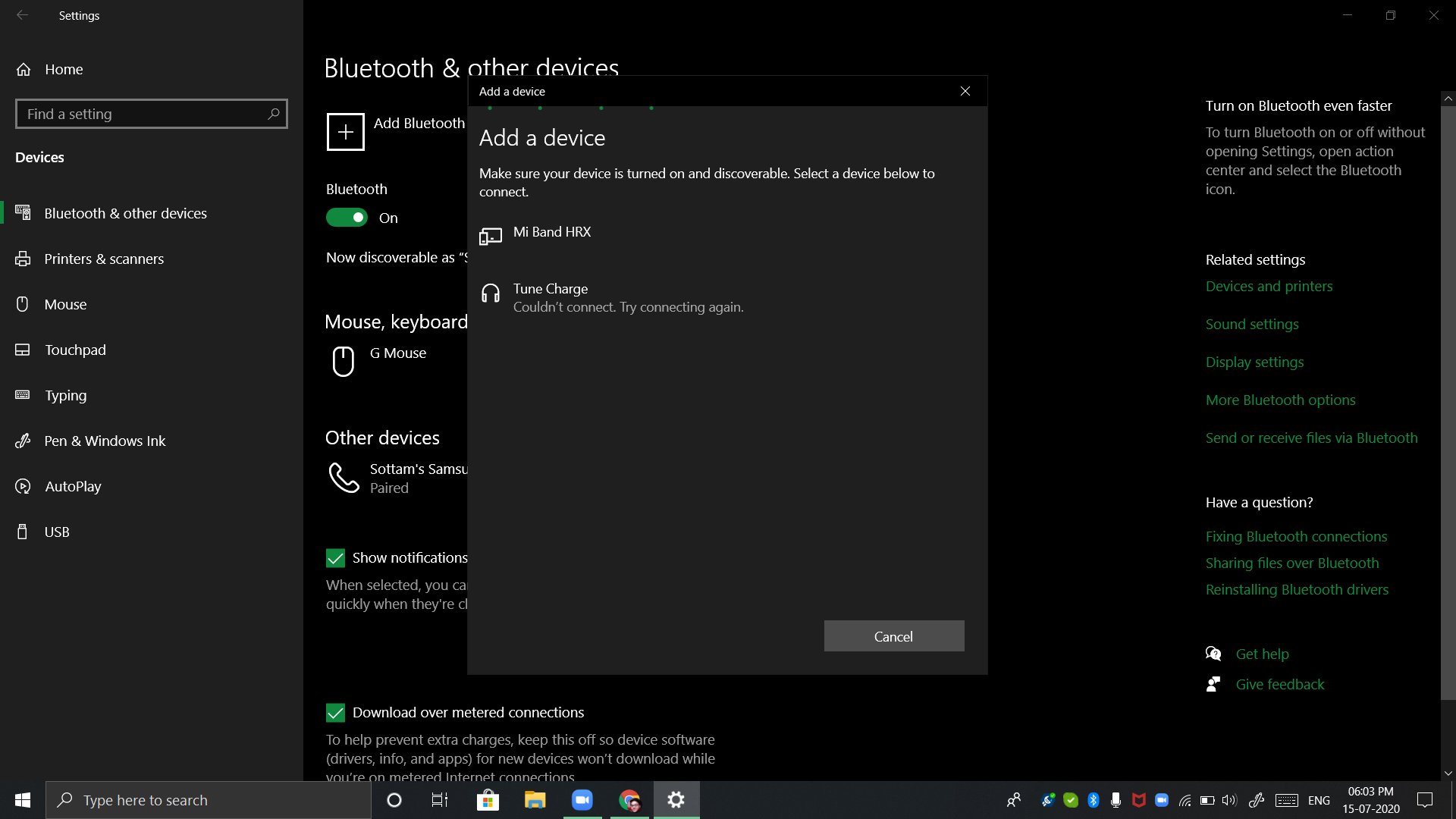 Bluetooth earphone not connecting to Lenovo Ideapad 330S laptop even though earphones are... 50c8c1df-3d81-4577-ad06-7771b352ad48?upload=true.png