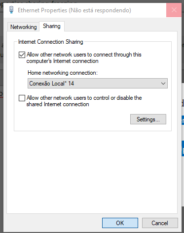 Accidentally set the Ethernet sharing properties, and I can't change it. What should I do? 5119740c-0d48-4c59-bdfb-d822125ab2a6.png