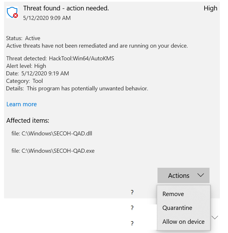 what is the best choice for threat action 51c54c5f-7506-42a4-b80a-f4b420f65b18?upload=true.png