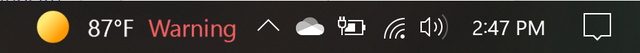 The new weather widget on the taskbar switches font color for different situations. Kind of... 52049zhfmx171.png