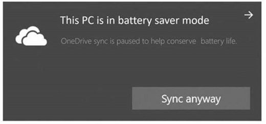 How to make OneDrive continue syncing when Battery Saver Mode is turned on 520x243?v=1.jpg