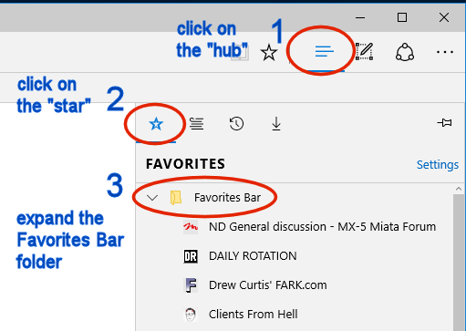Question: Will I be able to show more things like Edge favorites on the favorites bar on a... 522d956e-ac04-4c0b-a8f0-705dc82f4691.png