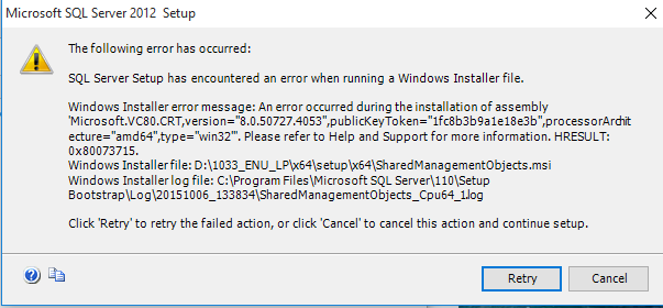 Facing Error 0x80070642 while installing a data classification tool on windows server 5307fd38-817a-46b0-a1ac-115851c93ba0.png