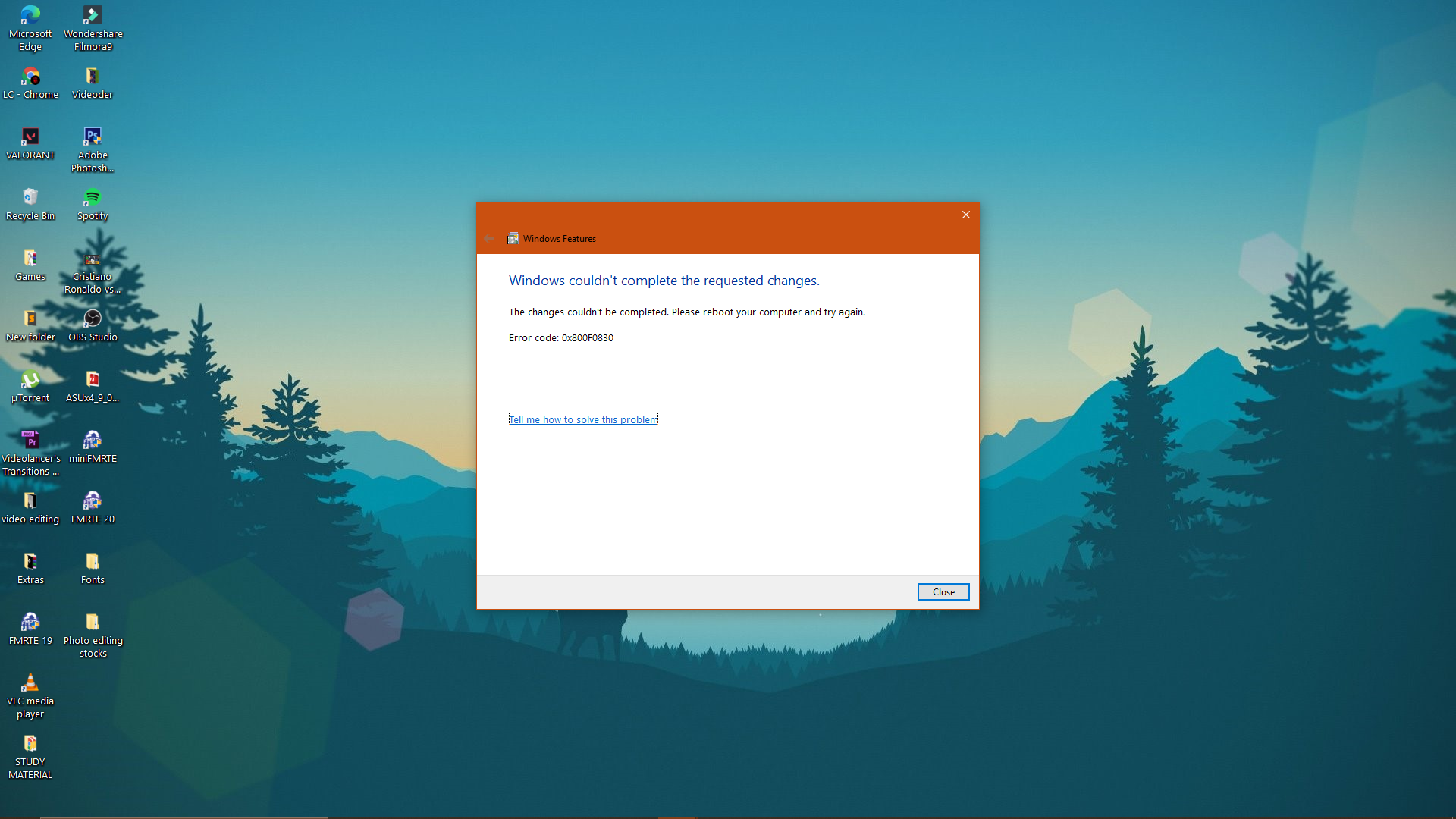 I am facing  0x800F0830 error while trying to Enable windows features 53577bf9-cffd-4778-a4ae-9fe8af4b29b1?upload=true.png