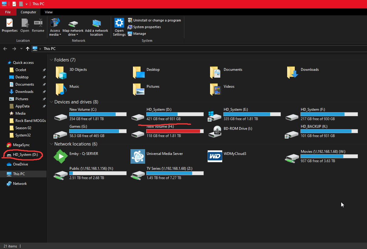 [Windows 10 1903] HDD Physical link stuck on Desktop and Navigation Pane. 53805684-9e62-4e05-941d-2a9bdabce2ef?upload=true.png