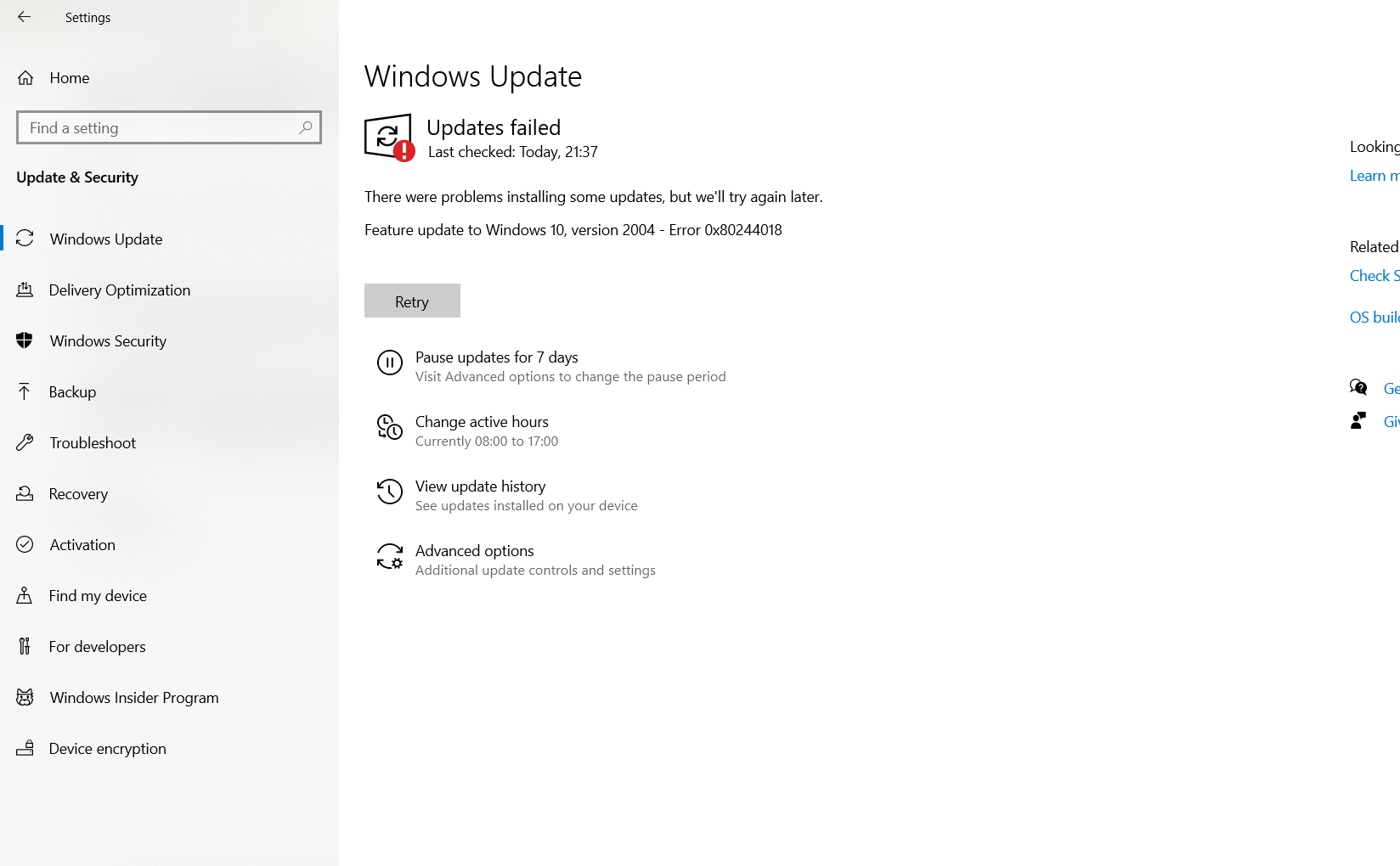 Feature update to Windows 10, version 2004 - Error 0x80244018 53abd86d-c0d6-4de0-8b51-9a8c8b88990e?upload=true.png