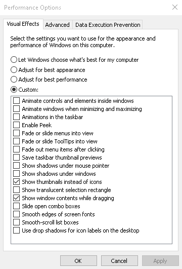 Visual effects won't save/change on stardard account. 54085e86-314c-4035-8f4e-cc51599e6bb5.png