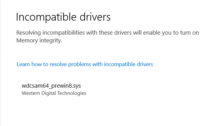 Drivers and Core Isolation Memory Integrity Issues blocking Windows 10 security features. 541b9e1c-39f3-49e3-9dd3-712562c2f9fb?upload=true.png