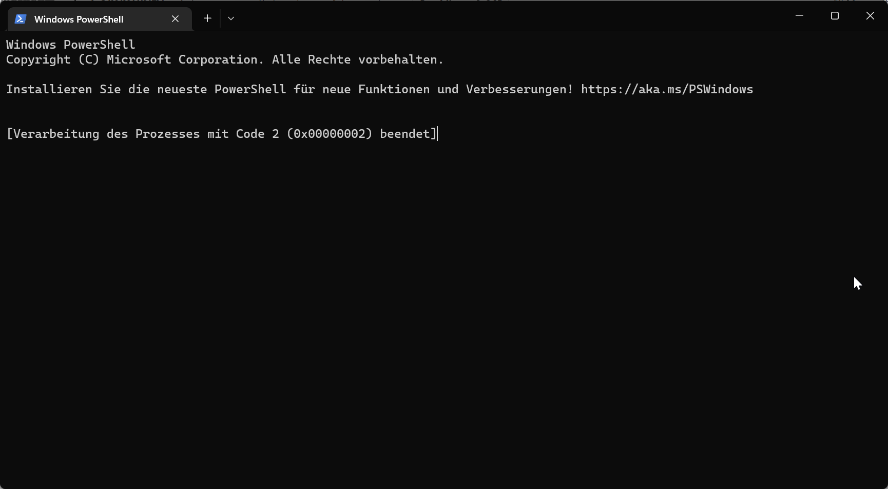 Windows PowerShell - Process exited with code 5 0x00000005 5469a8ee-ed5c-45e4-9a9f-3b8bde381616?upload=true.png