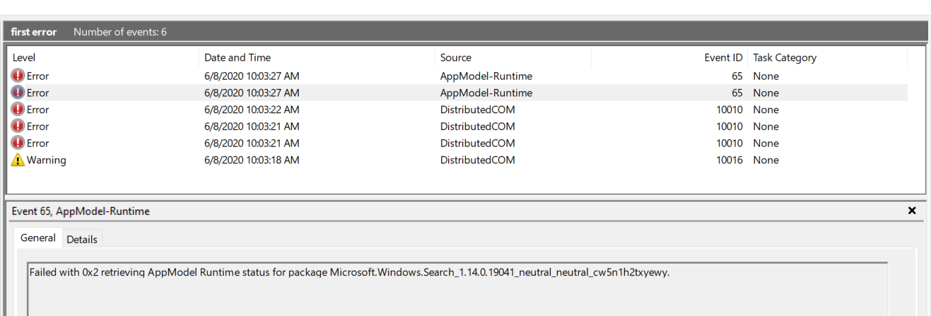 Windows search not working, both in Start Menu and File explorer. SearchUI.exe process is... 547d87ec-cae3-458d-9ba2-75900c26b216?upload=true.png