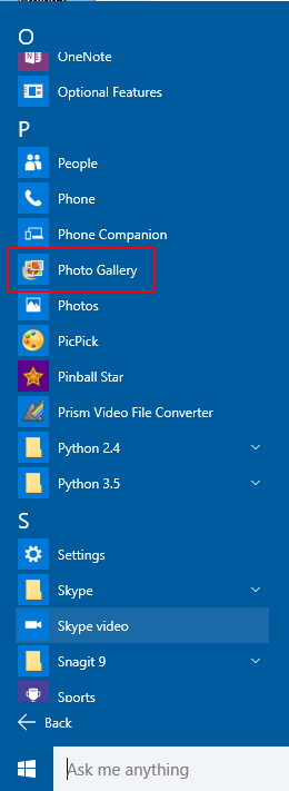 Is there any know issues between the Photos app and the Windows Photo Gallery? 54981d1485961113t-photo-gallery-photo-gallery.jpg