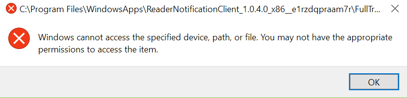 Windows error popup for "Windows cannot access the specified file..." 549ee2f7-7c94-42c5-91e0-2455ed65e2e7?upload=true.png