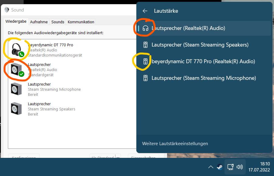 How to change sound device's symbol in the output device menu on taskbar in Win 11? 54decfb2-4b8b-4533-a5d7-80807b8c5303?upload=true.png