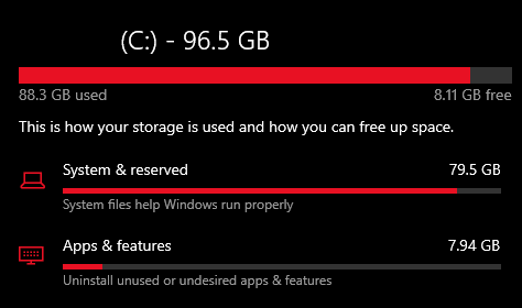 Storage Settings Displaying Inflated C Drive Space... 556501ab-da5b-4172-9c55-ce600540fcdf?upload=true.png