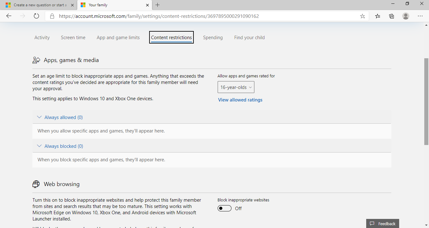 Microsoft Family Blocks YouTube 5572cf00-bd87-435e-bc3b-70a05c2ae91a?upload=true.png