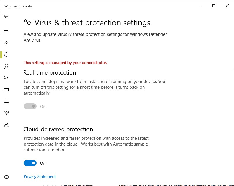 My Windows 10 real time protection will no turn off 55845f25-b95f-4496-9808-35c90f8b8a0e?upload=true.jpg