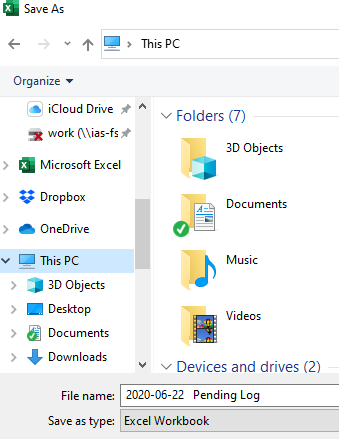 Change Default Folder in "Save As" Window 559ac33e-9730-4b00-b557-49ddbaa3725a?upload=true.png