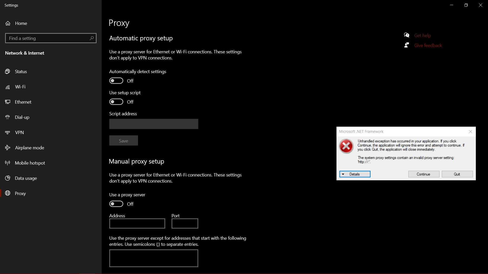Windows 10  Proxy Settings are invalid  Please help 55b5c380-eb2d-4ac7-b168-f3e6567830af?upload=true.png
