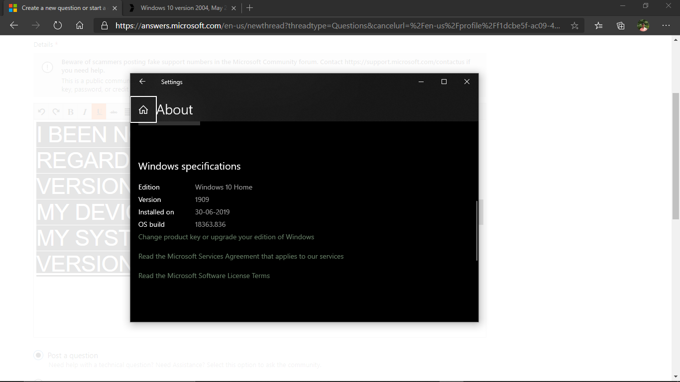 I been not recived any update regarding  windows 10 may 2020 version. 55c5004c-7b75-4ac4-834f-a0103e855e8b?upload=true.png