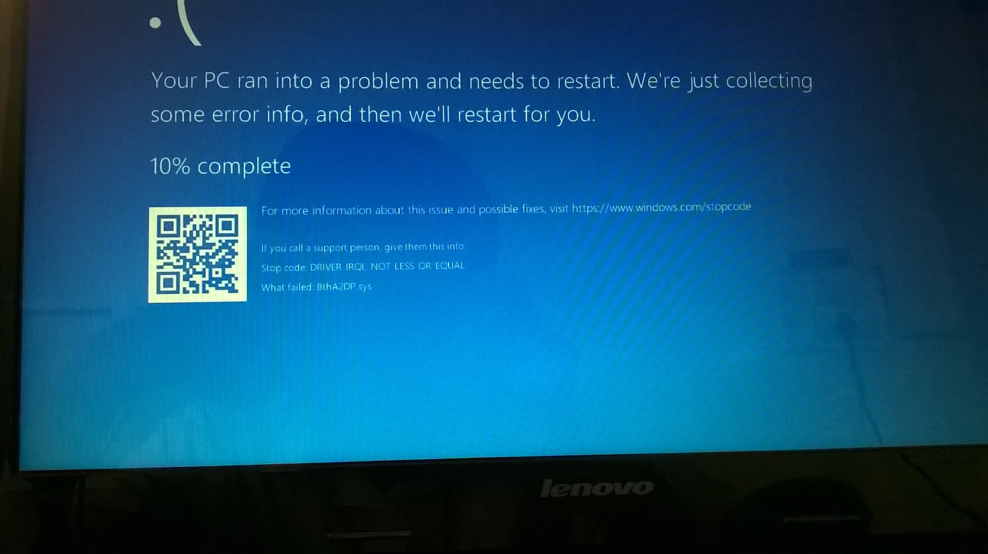 I am facing Blue screen of death issue regularly 55e45176-919e-4262-9afa-d8f3cfebab3e?upload=true.jpg