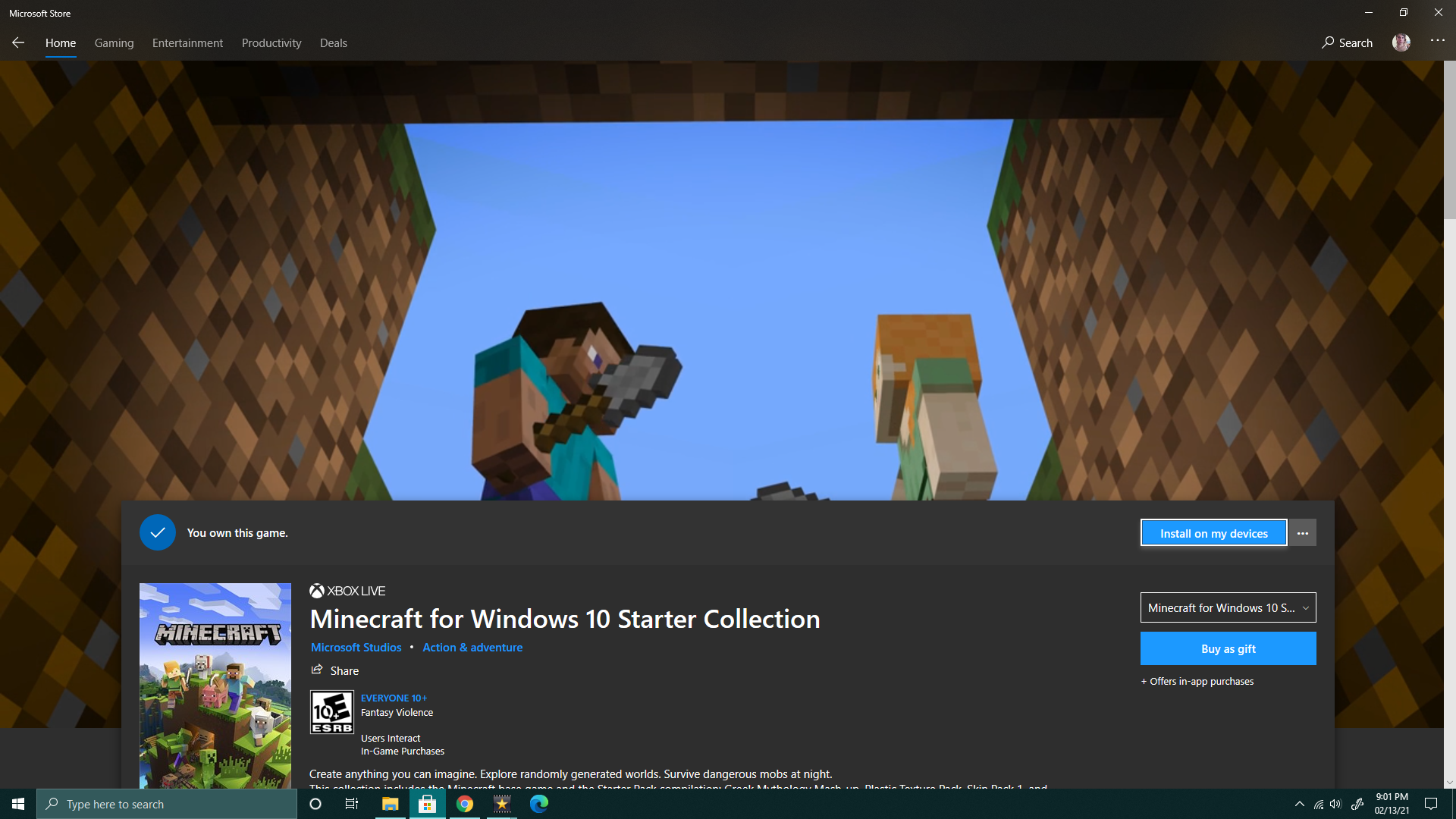 Microsoft store Won't install Minecraft windows 10 starter collection. 56150b06-f3ab-42a7-b4e8-c5f21f68966a?upload=true.png