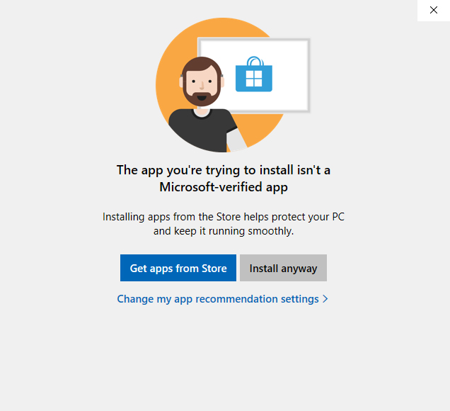 How can I bypass the Windows App warnings and just install my software? 561c128e-099c-47c9-bef1-345fcfde6cce?upload=true.jpg
