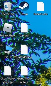 Some desktop icons appear as a blank white file instead of its associated icon 568ab610-5bbe-4294-b99e-f98116ff48ed?upload=true.jpg