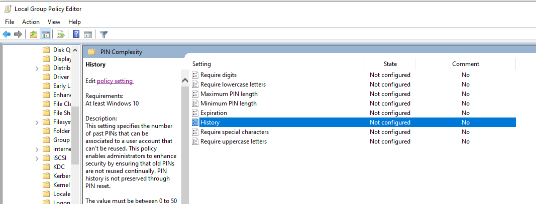 Domain policies resets my PIN 56a1cce2-f79c-4e2c-bbc2-1465c2ebf014?upload=true.png