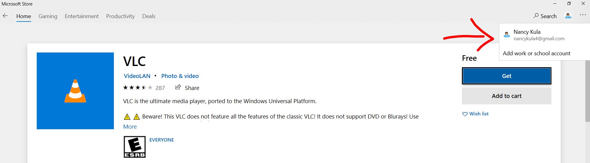 Microsoft Account old email listed in Microsoft Store 56c44fc4-7267-45c7-94ca-7e73b9caf888?upload=true.jpg