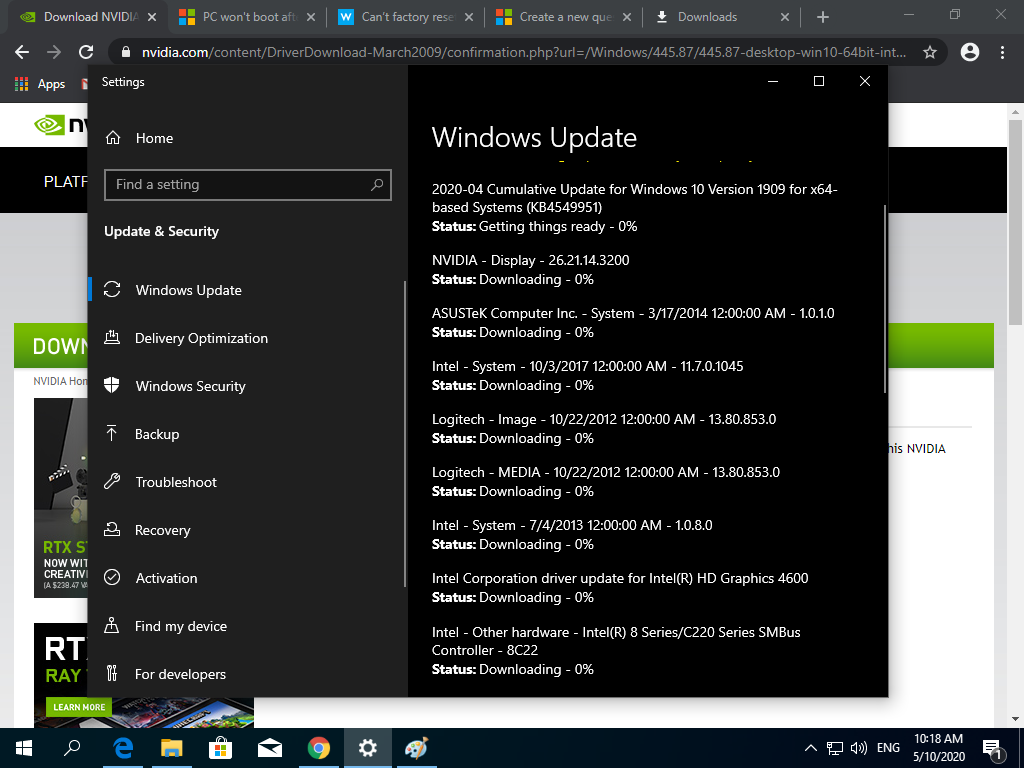 The windows update wont start after hard reset, even the external drivers like graphics... 56e0f548-3b93-4a00-bfe2-2028f41c925b?upload=true.png