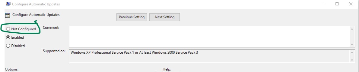 Automatic Windows update set to Not Configured 5737d3e5-787f-468b-9b51-498509d9b5ed?upload=true.jpg