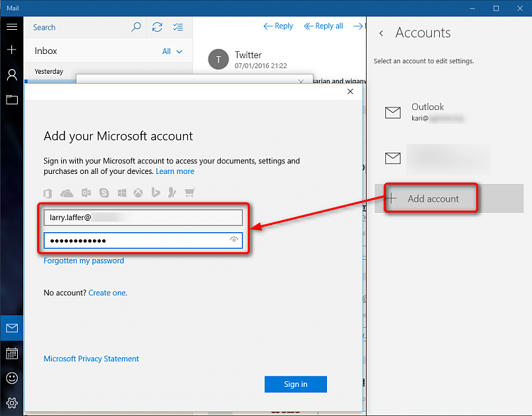Upgraded cpu and it asks me to set up pin again but the alternate email to that account was... 57604d1485961651t-asks-pin-when-adding-different-hotmail-account-mail-app-2016_01_08_08_46_151.png
