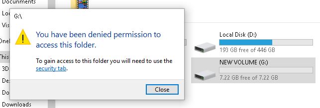 No access to every USB drive I connect to the system 578411c5-e240-43e0-bcc6-aedefa868da8?upload=true.jpg