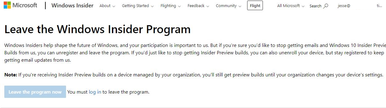 Unable to leave the windows insider program 57b6fa7b-1db6-417e-b9a8-9a5f254c2756?upload=true.jpg