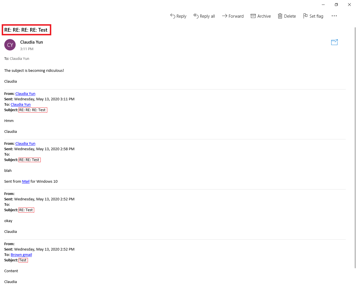 Windows 10 Mail app adding RE each time I reply to an email 57c577f3-044a-4ca3-8496-d274d7e6e4dd?upload=true.png