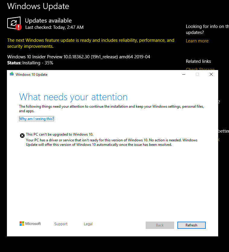 Issue in installing Windows 10 Insider Preview 10.0.18362.30 (19h1_release) amd64 2019-04 57d9b8f5-f006-46d3-9382-8795f4e664d7?upload=true.png